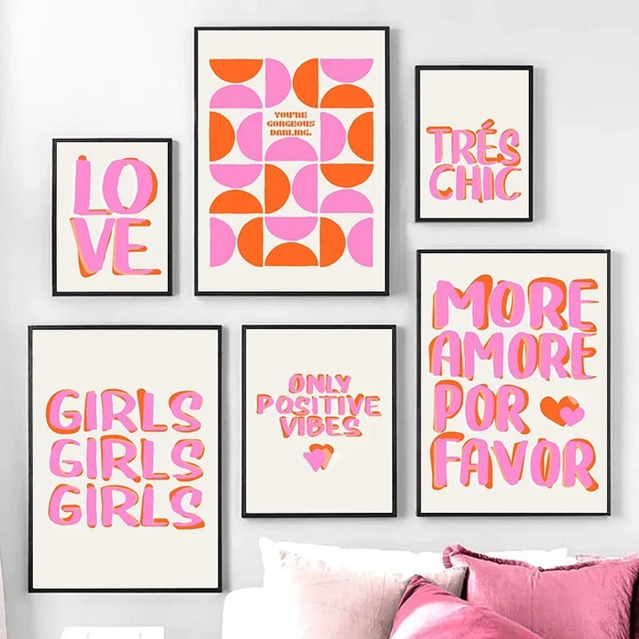 Pink Tres Chic Canvas Prints