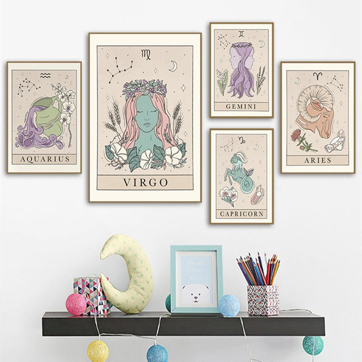 Horoscope Tarot Canvas Prints