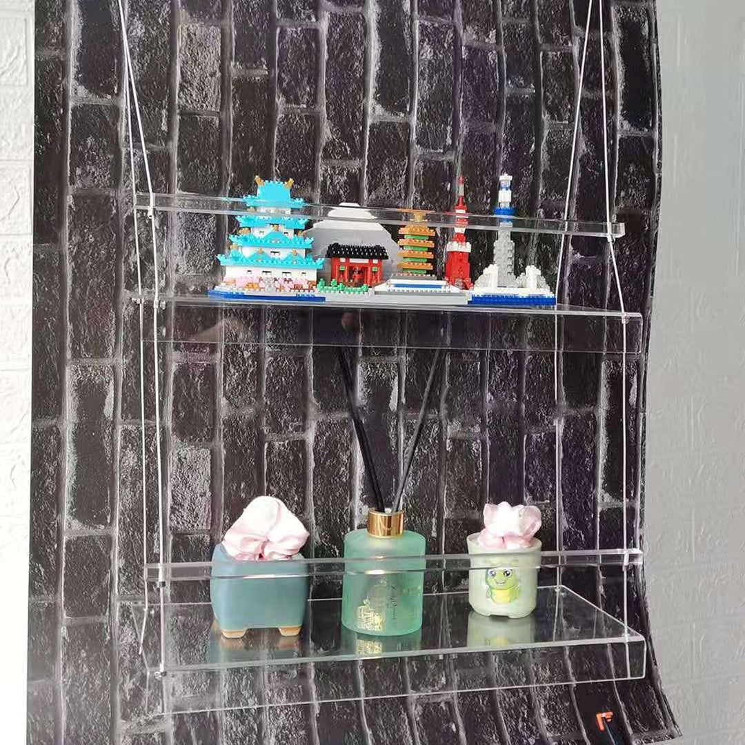 Transparent Hanging Plant Shelf