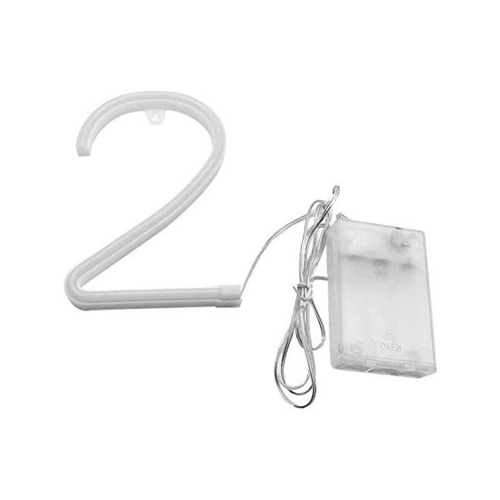 Purple Letter/Number Neon Light Option 2 Unlit