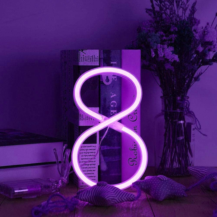 Purple Letter/Number Neon Light Option 8