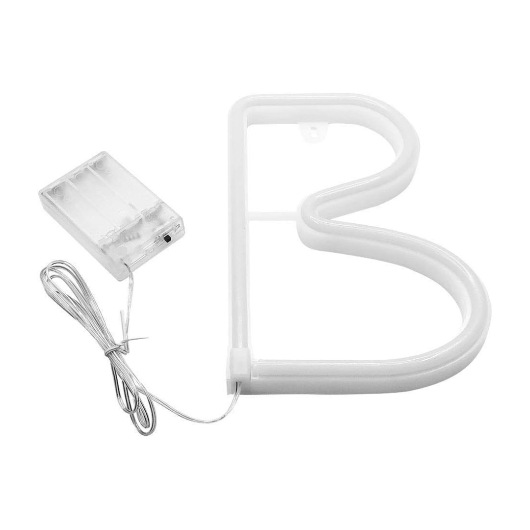Purple Letter/Number Neon Light Option B Unlit