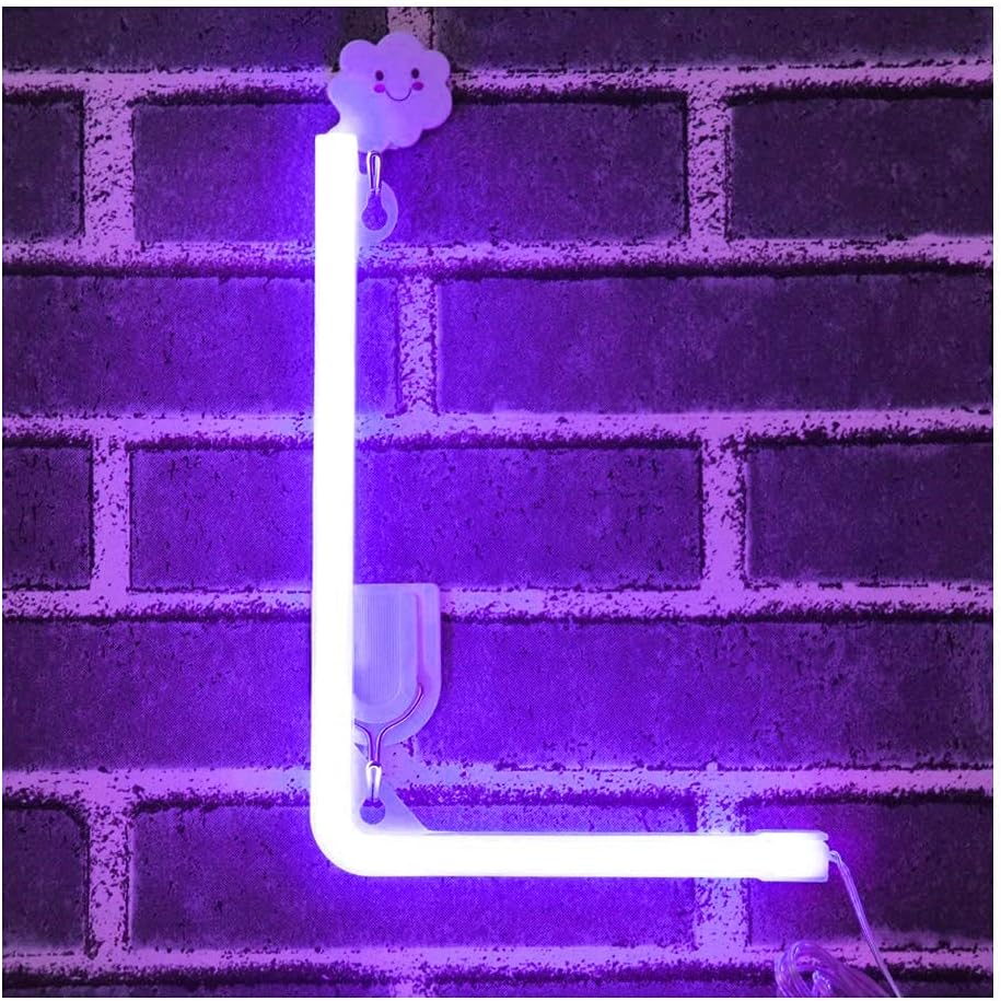 Purple Letter/Number Neon Light Option L