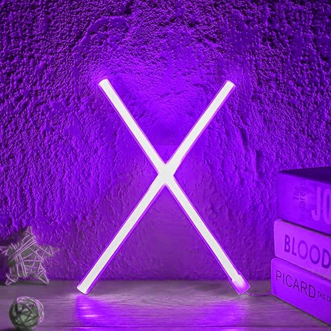 Purple Letter/Number Neon Light Option X