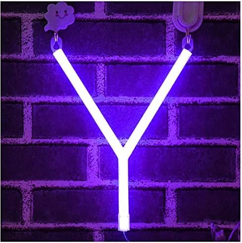 Purple Letter/Number Neon Light Option Y