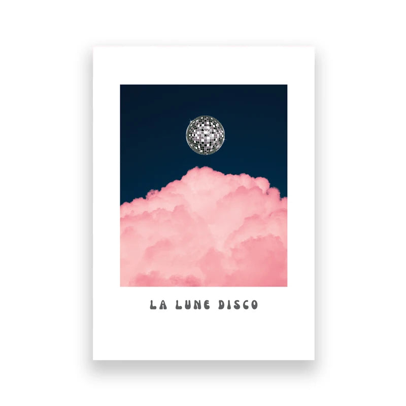 VibeCore Queen of Hearts Canvas Prints Option C: La Lune Disco