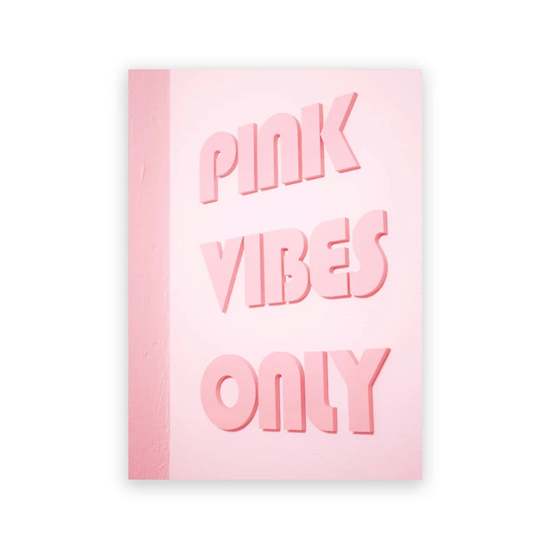 VibeCore Queen of Hearts Canvas Prints Option J: Pink Vibes Only