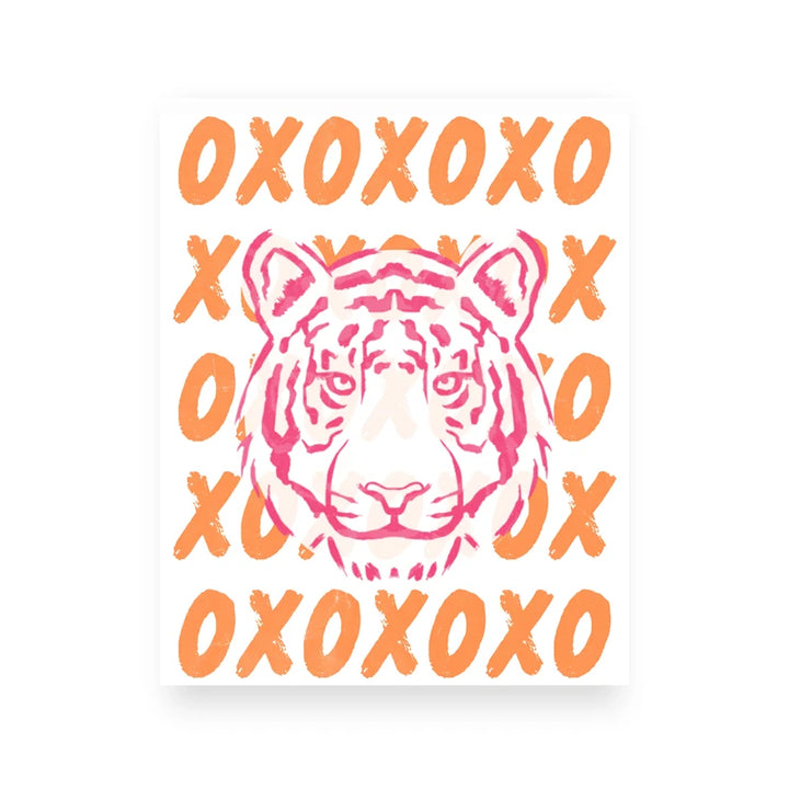 VibeCore Queen of Hearts Canvas Prints Option D: XOXO Tiger