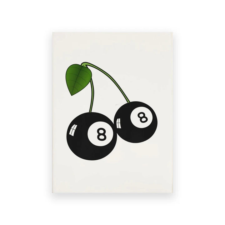 VibeCore Queen of Hearts Canvas Prints Option B: 8 ball cherry