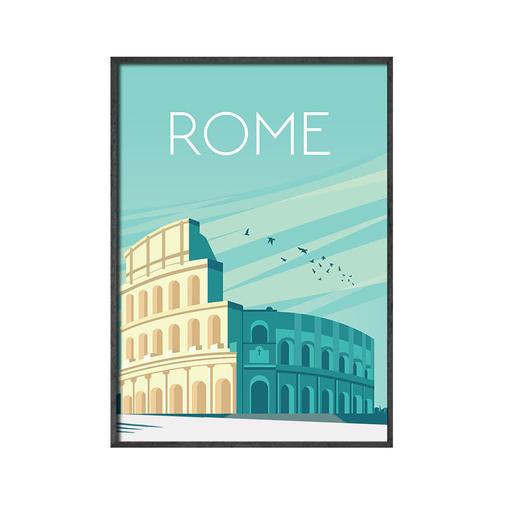 VibeCore Adventure Travel Canvas Prints Rome