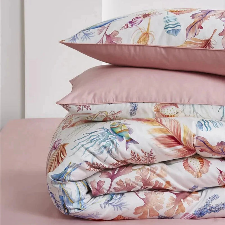 Complete sheet set featuring the VibeCore Aesthetic Ocean Serenity Duvet Cover Set, including a duvet cover, flat sheet, and pillowcases. Crafted from 100% Egyptian cotton with a luxurious 500-thread count, this set offers silky-smooth comfort, a lustrous sateen finish, and hotel-quality elegance to elevate your bedroom. Designed for long-lasting durability, it’s the ultimate blend of style and practicality.