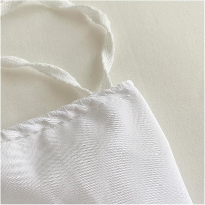 Detailed close-up of the stitching on the VibeCore Aesthetic Tufted Floral Pattern Duvet Cover Set in white, highlighting the high-quality craftsmanship and delicate stitching that enhances the textured, tufted floral design for a refined and cozy finish.