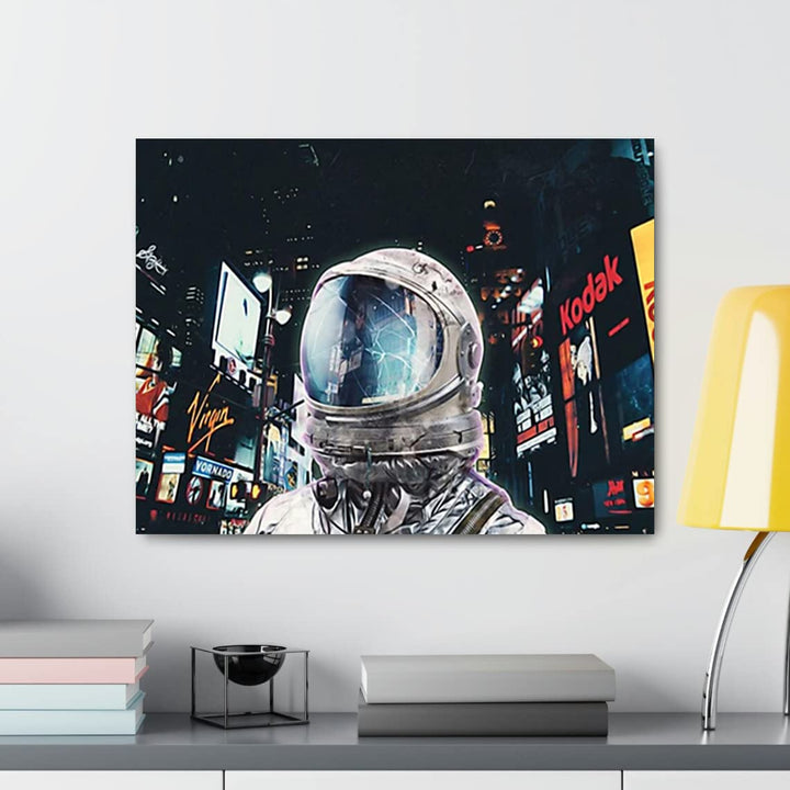 VibeCore Astronaut In Times Square Canvas Print