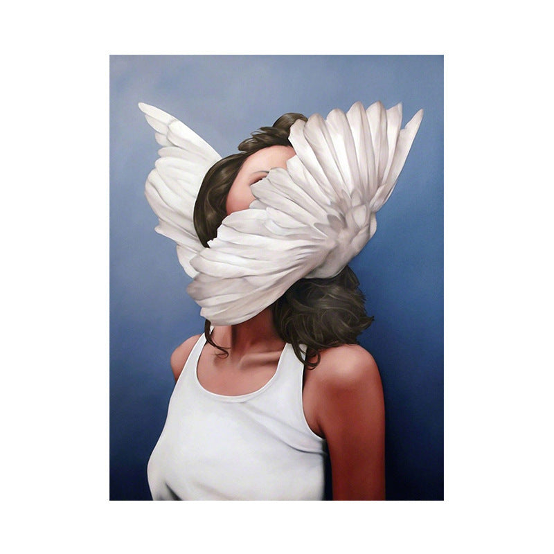 VibeCore Beautiful Minds Canvas Prints Option G: White wings on head
