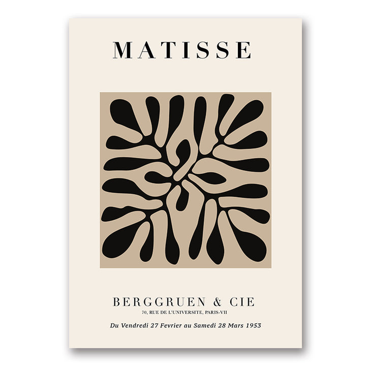 VibeCore Beige Matisse Canvas Prints Option A: Matisse Berggruen & Cie Du Vendredi 27 Fevrier au Samedi 28 Mars 1953