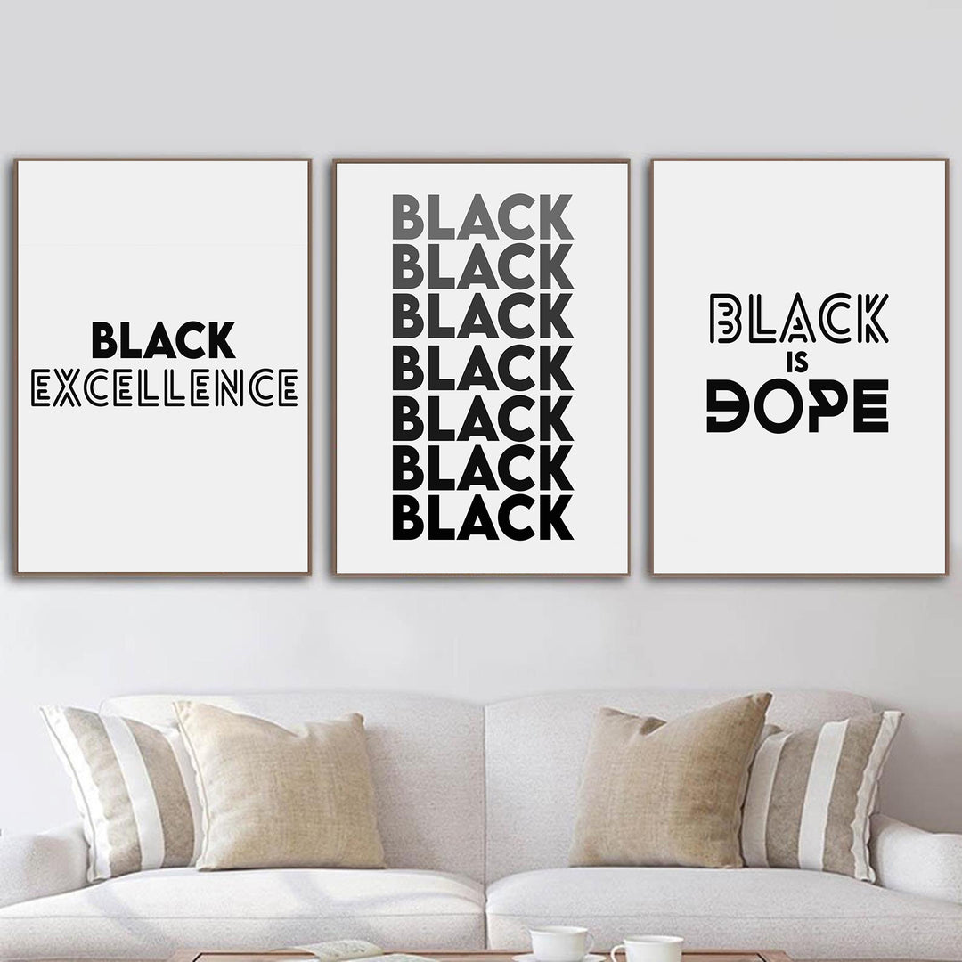 VibeCore Black Pride Canvas Prints