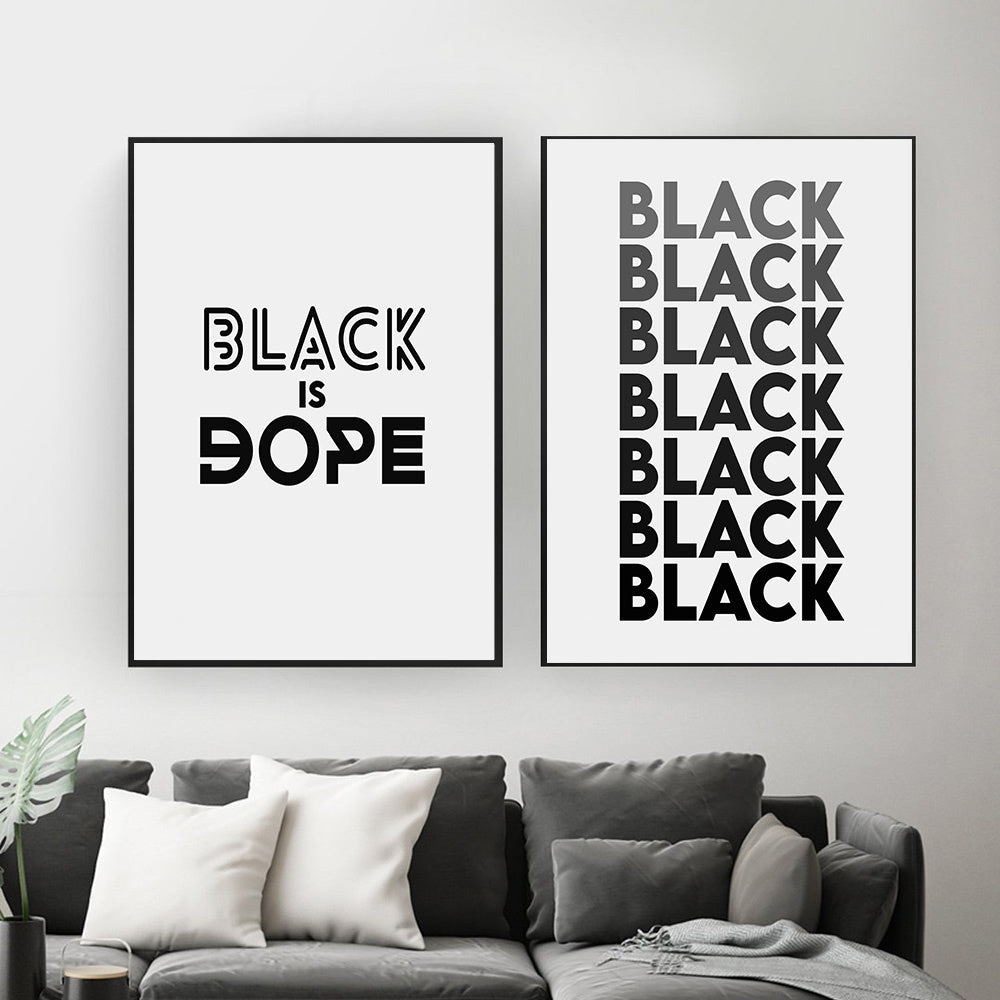 VibeCore Black Pride Canvas Prints Framed