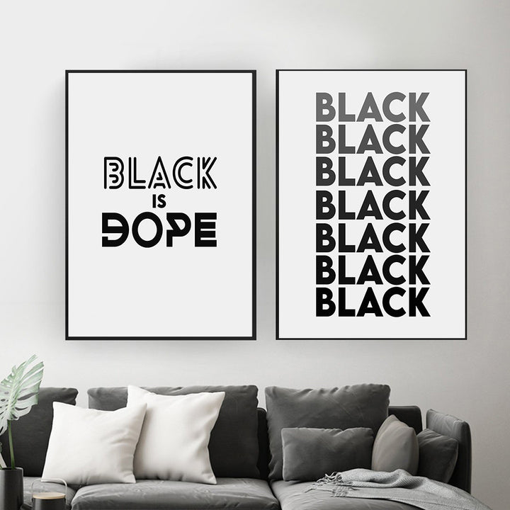 VibeCore Black Pride Canvas Prints Framed