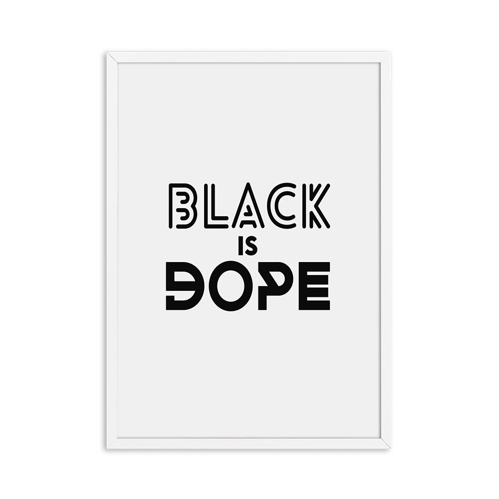 VibeCore Black Pride Canvas Prints Option B: Black is Dope