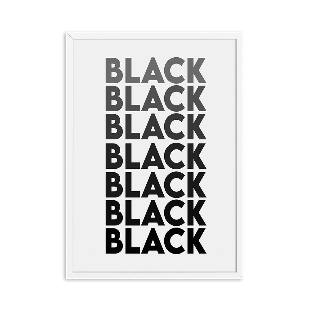 VibeCore Black Pride Canvas Prints Option C: Black