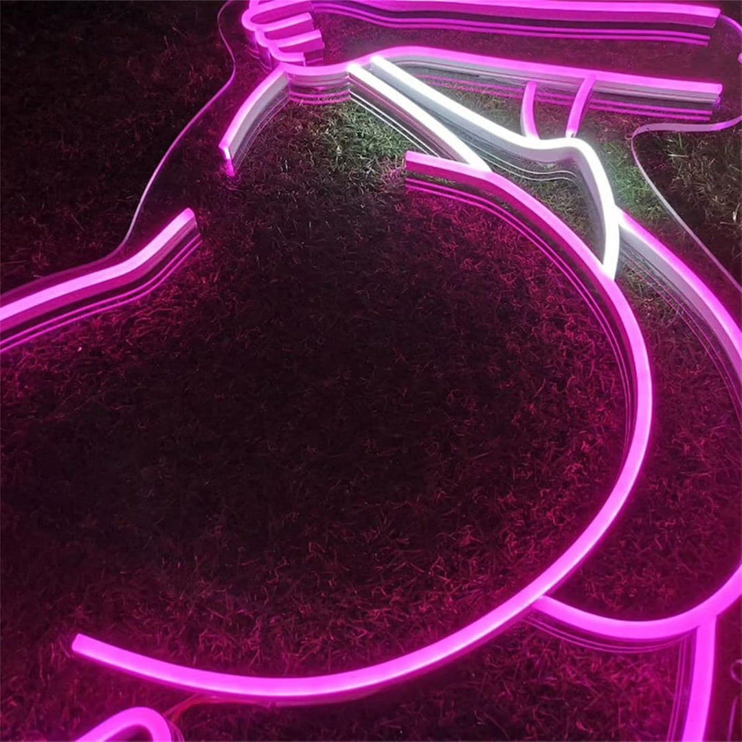 VibeCore Booty Neon Light Close Up