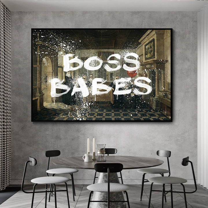 VibeCore Boss Babes Canvas Print