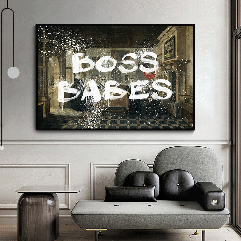 VibeCore Boss Babes Canvas Print On Wall