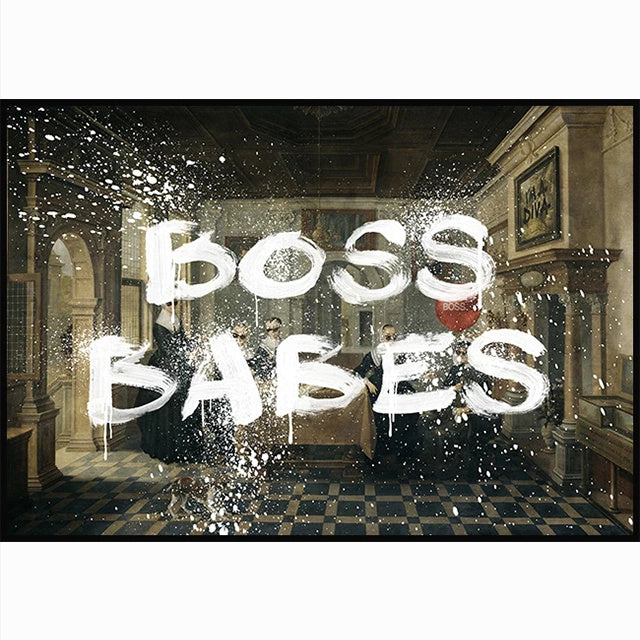 VibeCore Boss Babes Canvas Print Product View