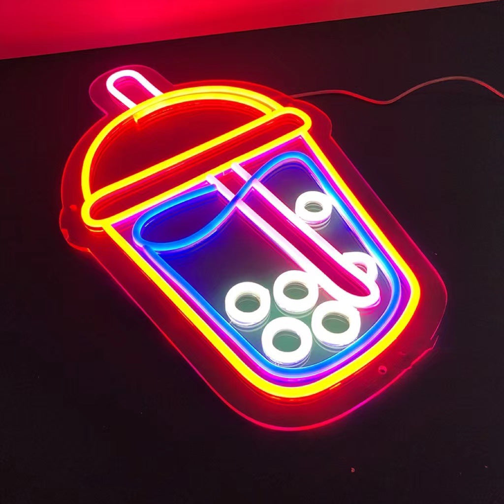 VibeCore Bubble Tea Neon Light Laying Down
