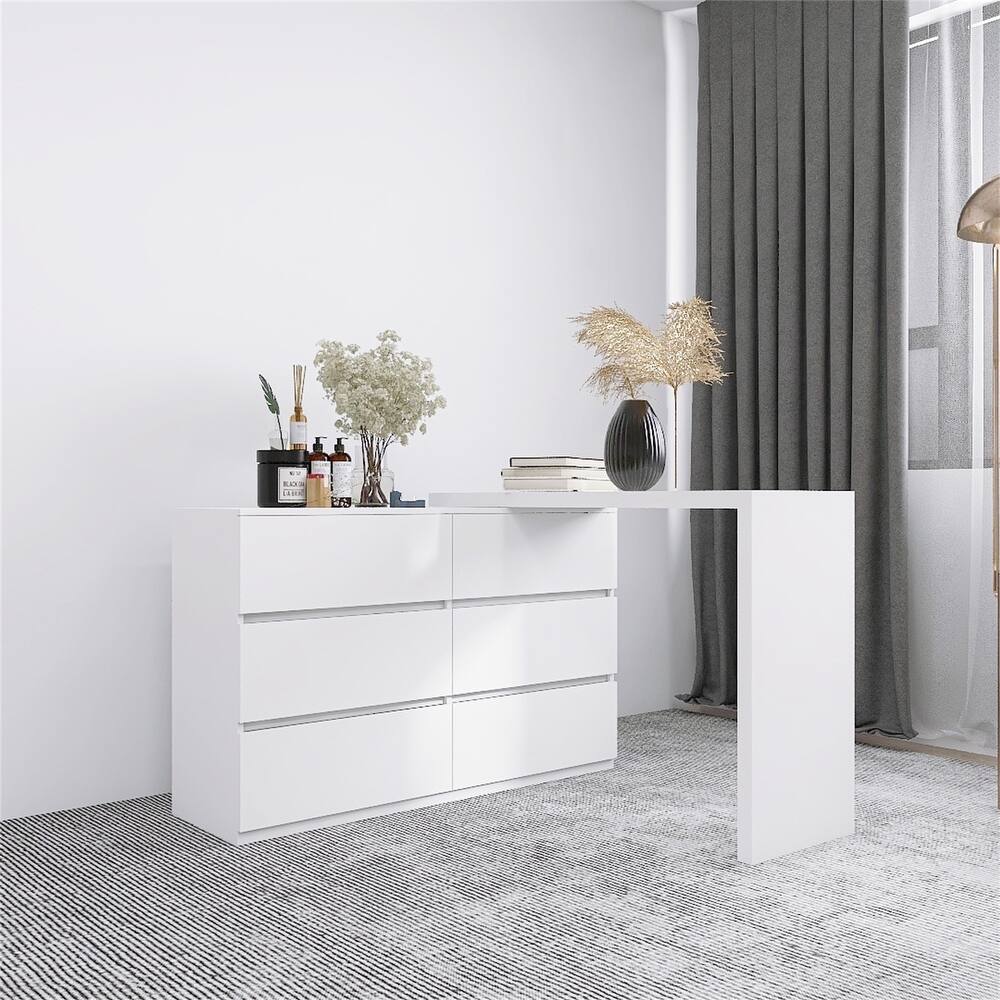 VibeCore CELESTIA Rotating Desktop Vanity L Shape