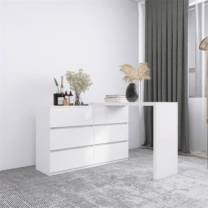 VibeCore CELESTIA Rotating Desktop Vanity L Shape