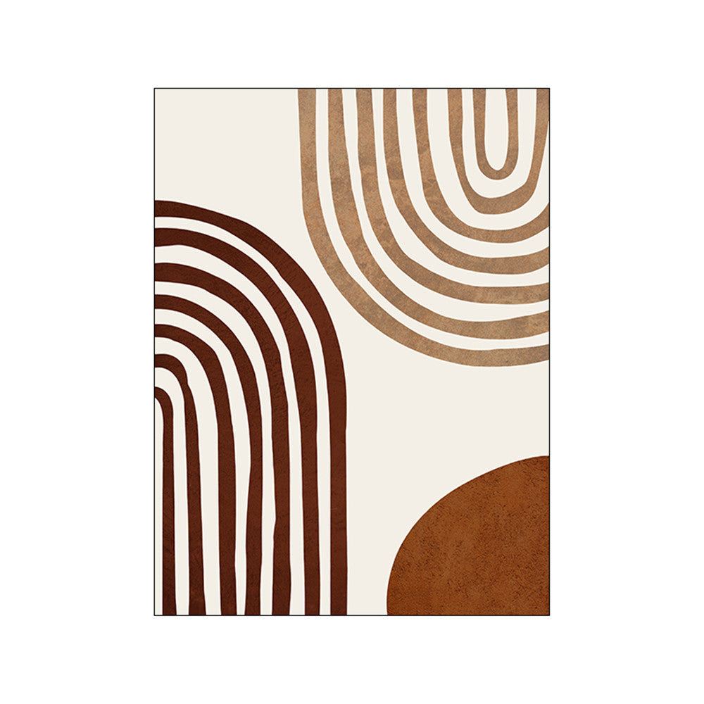 VibeCore Calm Serenity Canvas Prints Option F: Abstract brown arches