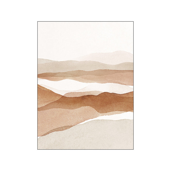 VibeCore Calm Serenity Canvas Prints Option J: Watercolor dunes