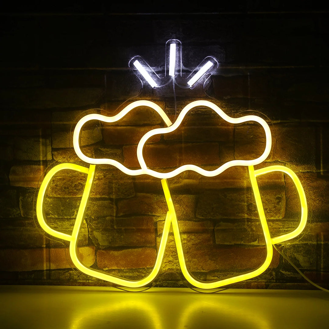 VibeCore Cheers! Neon Light Front View