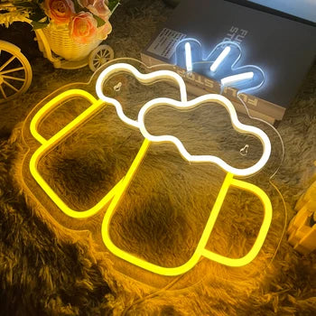 VibeCore Cheers! Neon Light Laying Down