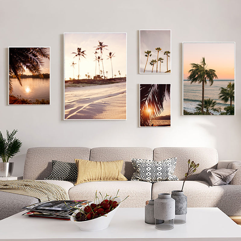 VibeCore Coastal Sunrise Canvas Prints