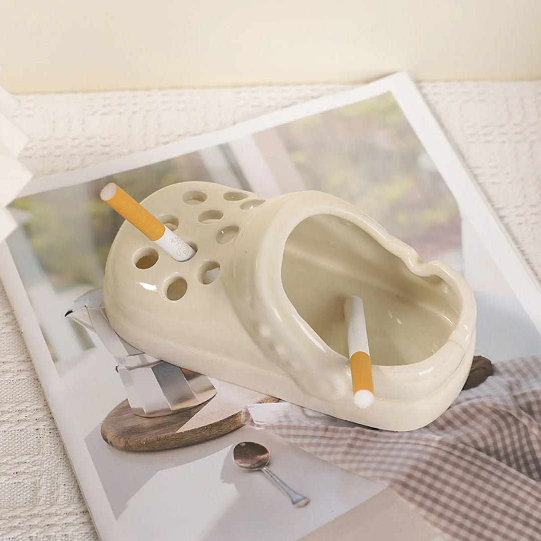 VibeCore Crocs Ashtray White