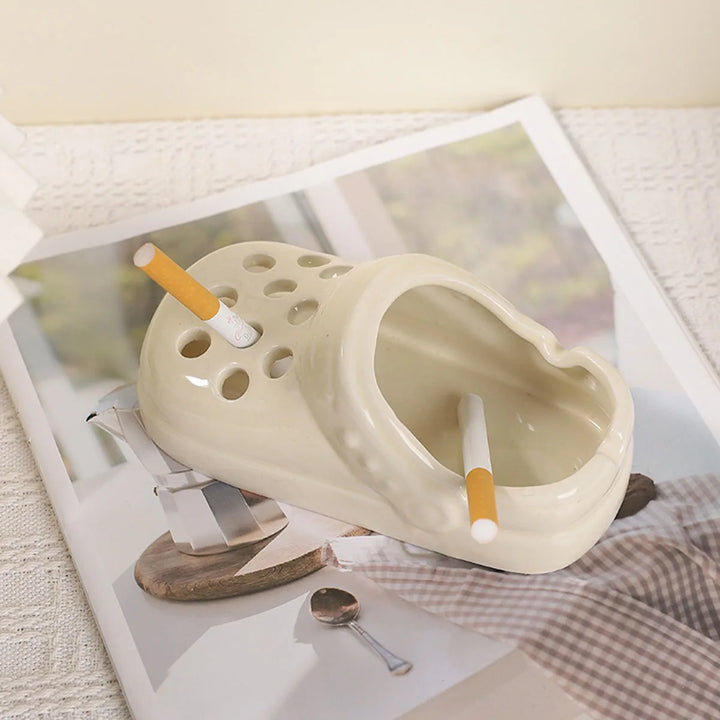VibeCore Crocs Ashtray White