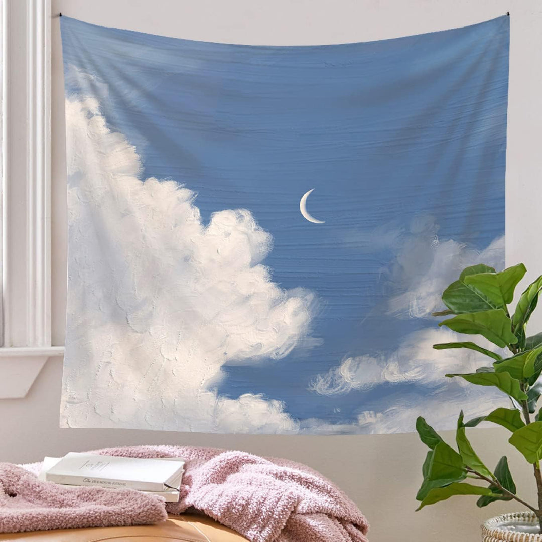 VibeCore Daylight Moon Tapestry On Wall