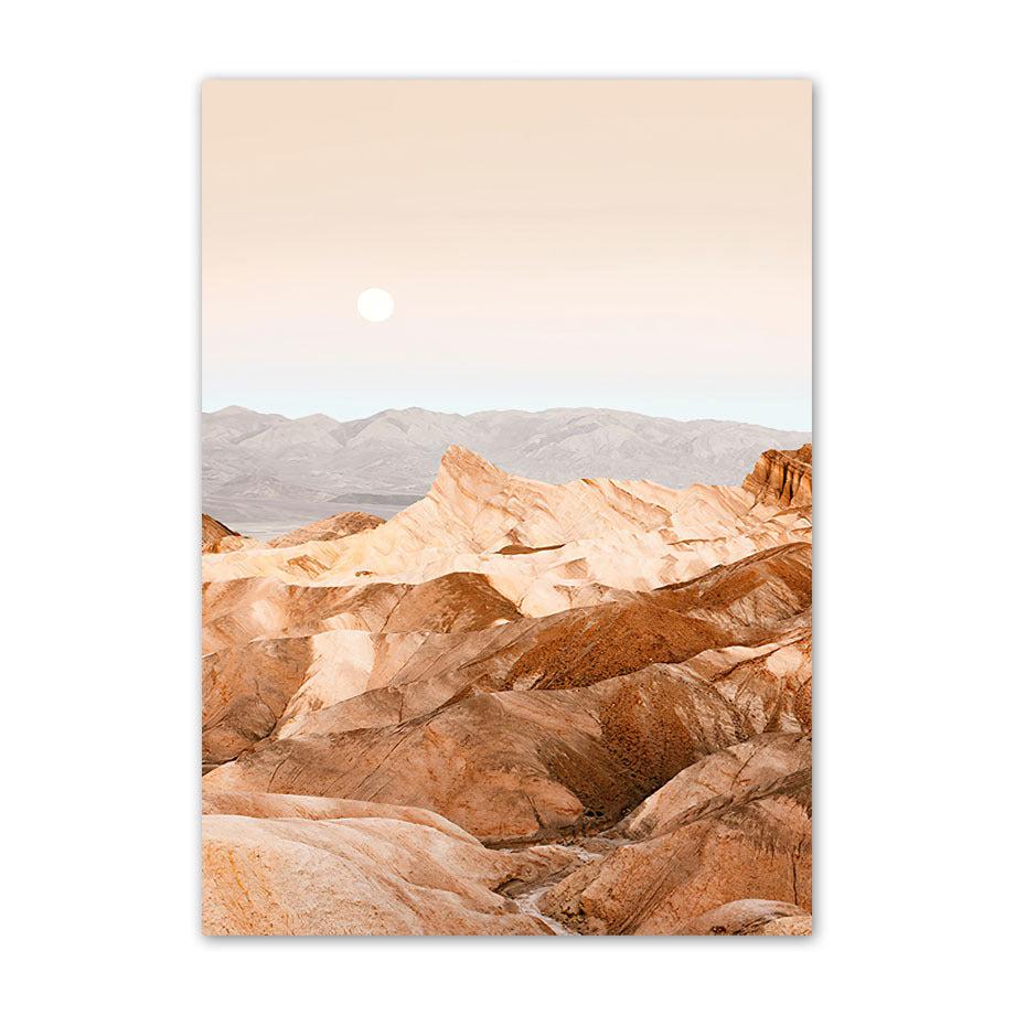 VibeCore Desert Canvas Prints Option D: Sand and rock dunes at dusk