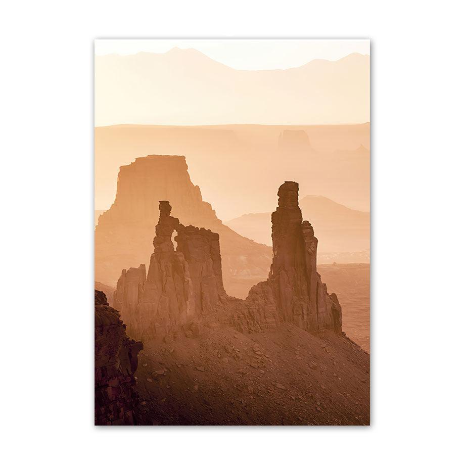 VibeCore Desert Canvas Prints Option E: Rock formations in desert