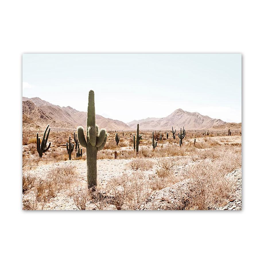 VibeCore Desert Canvas Prints Option J: Desert landscape with cactuses