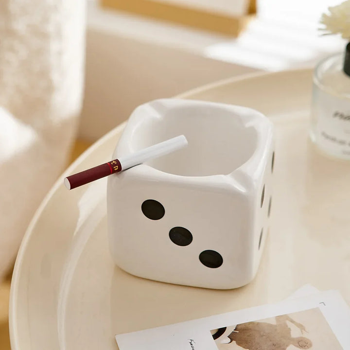 VibeCore Dice Ashtray White