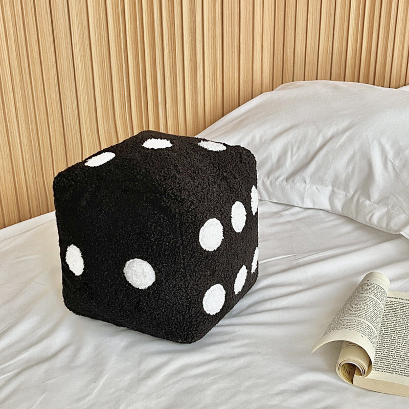 VibeCore Dice Throw Pillow Black