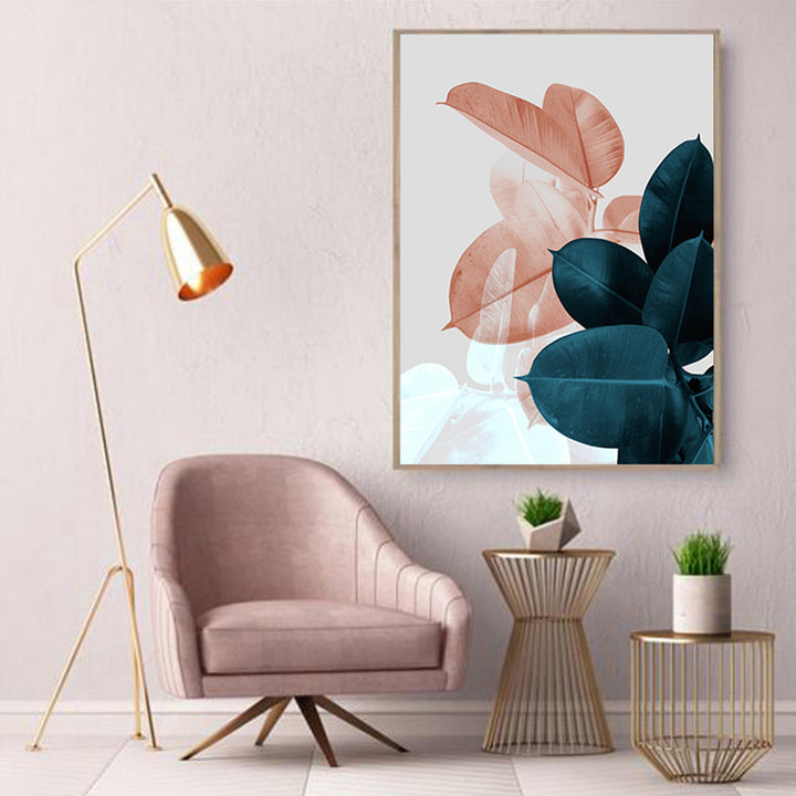 VibeCore Digital Surreal Flower Canvas Prints Option A Framed
