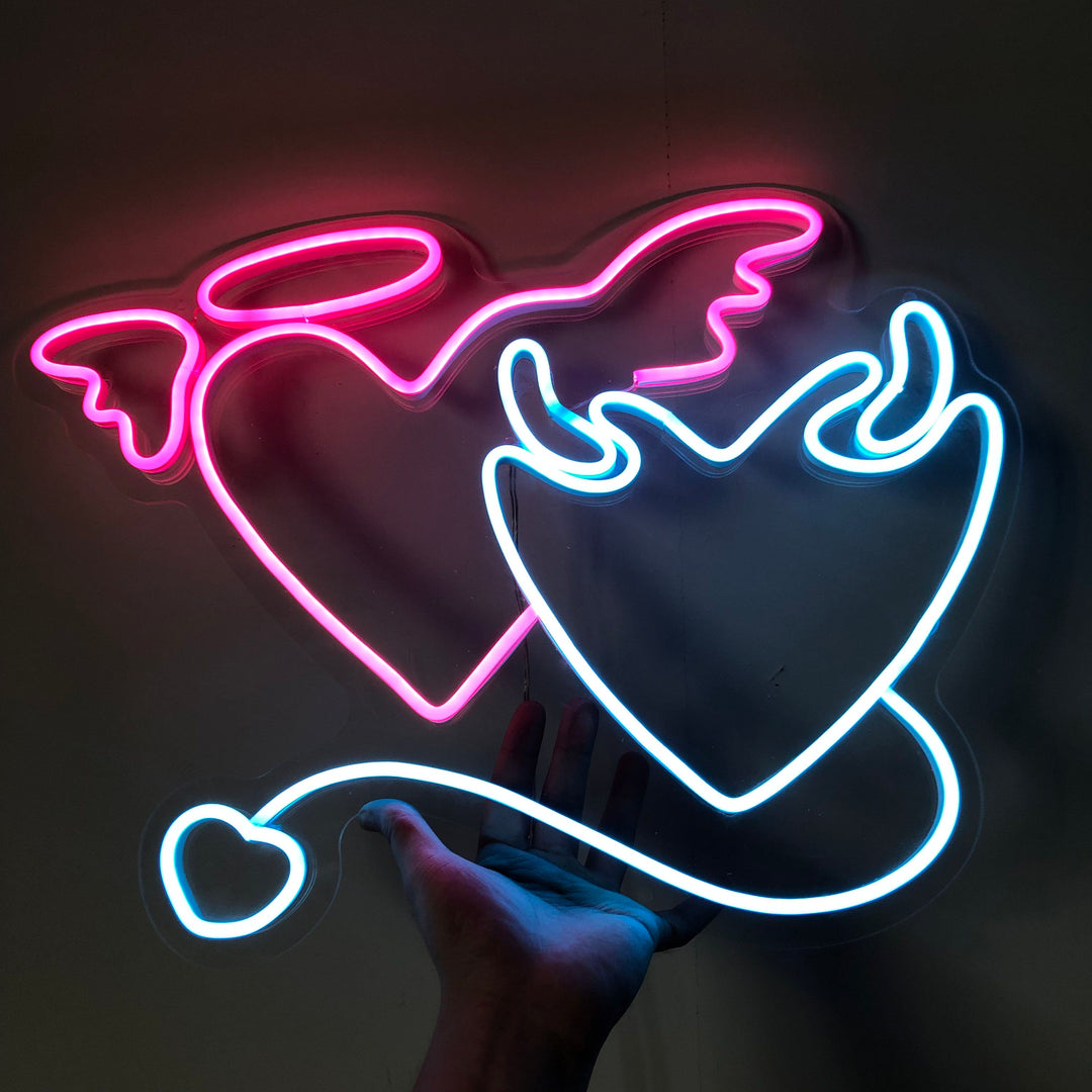 VibeCore Dilemma Of The Heart Neon Light