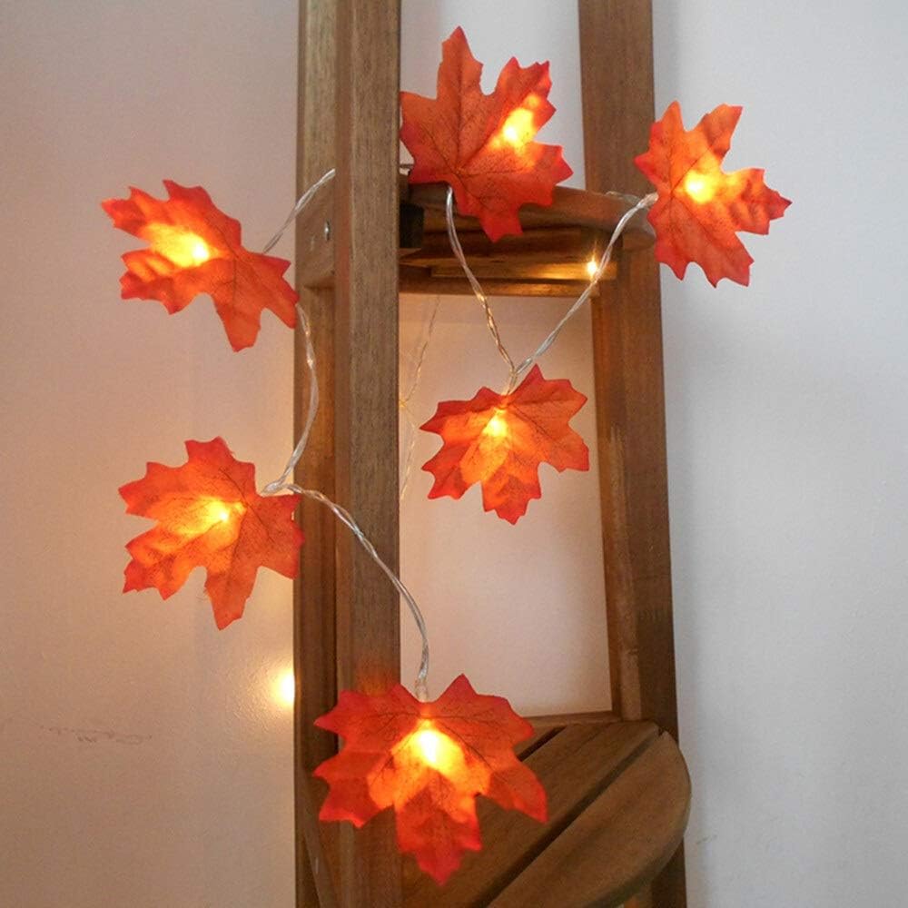 VibeCore Fall Leaf String Lights add a cozy, autumn-inspired touch to your space with vibrant leaves and warm white LED light. Battery-powered for easy setup. Available in two sizes.
