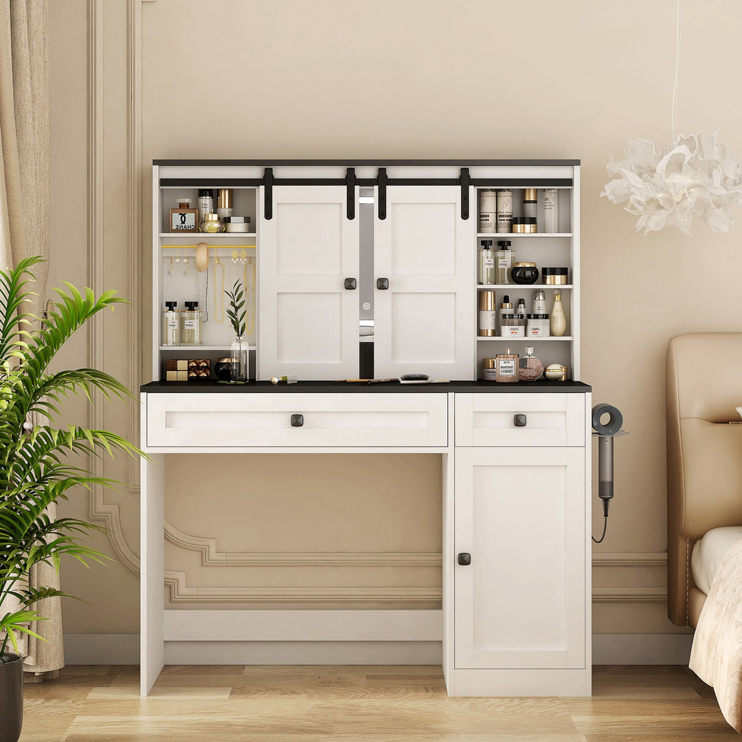 VibeCore Farmhouse Makeup Vanity