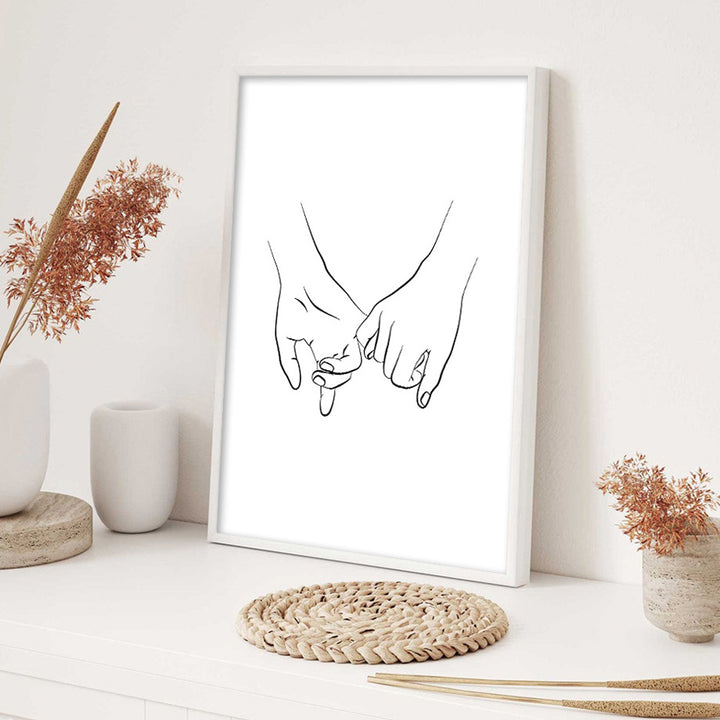 VibeCore Fine Lines Canvas Prints Option C Framed