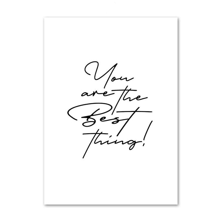 VibeCore Fine Lines Canvas Prints Option D: You are the best thing!
